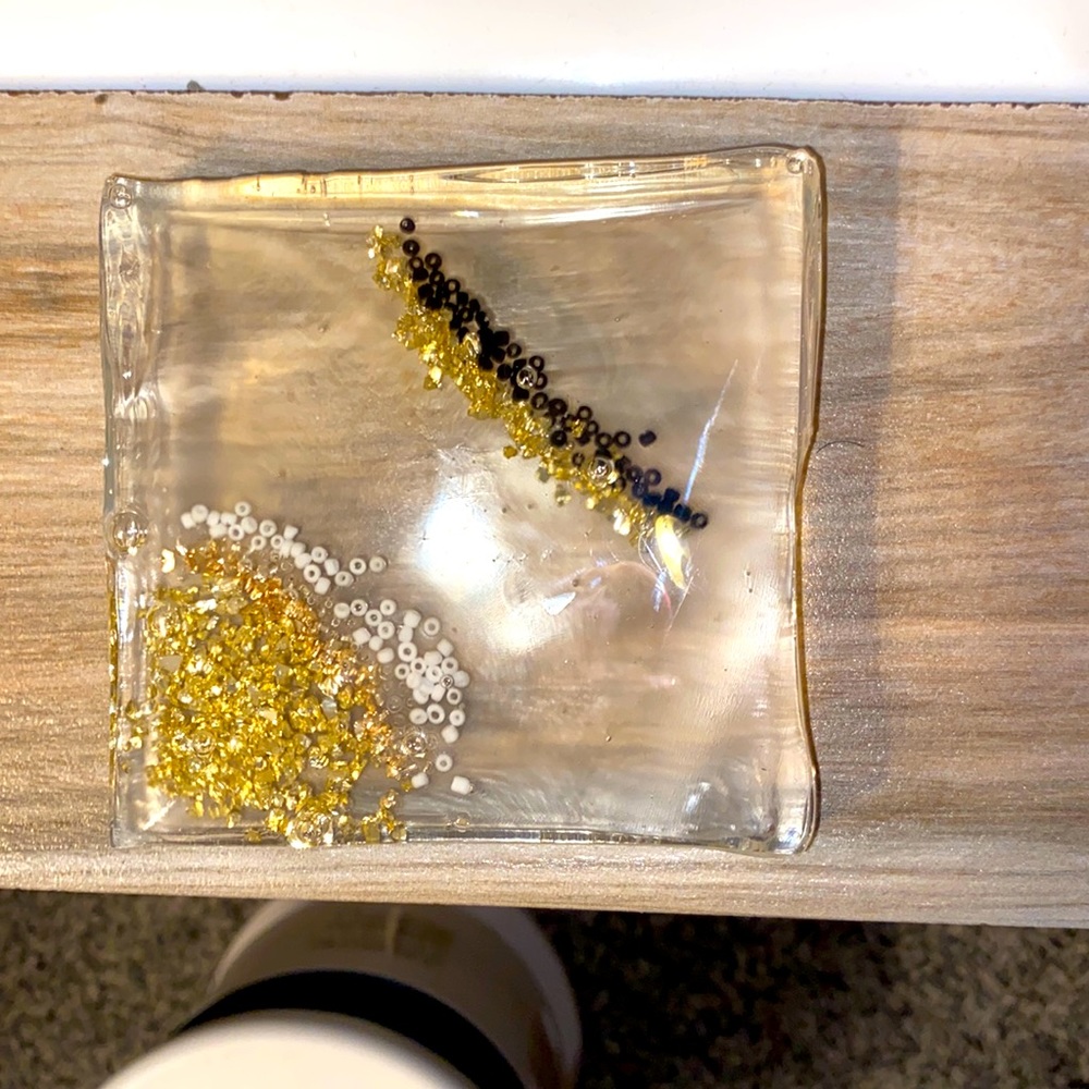 Handcrafted resin coaster